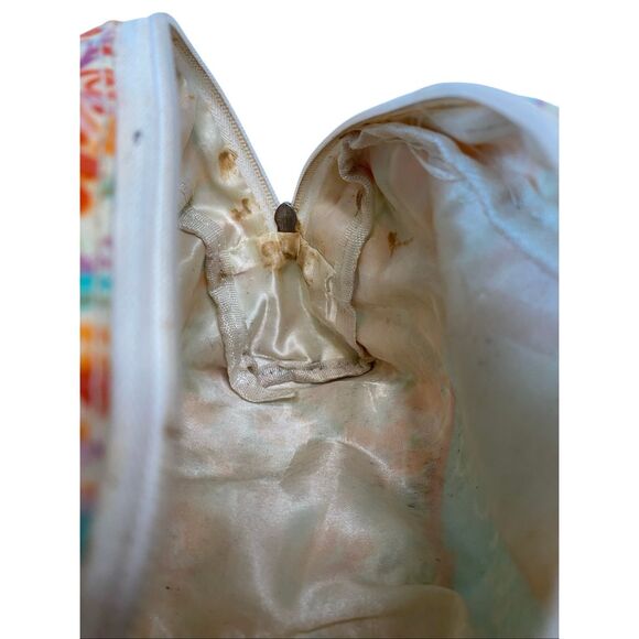 Wild Child Floral Makeup Bag Bright Boho Travel Cosmetic Pouch Organizer Beauty - Picture 7 of 11